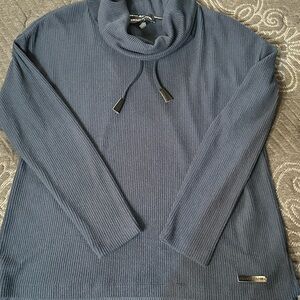 DKNY Women’s Turtleneck Sweater in Deep Blue